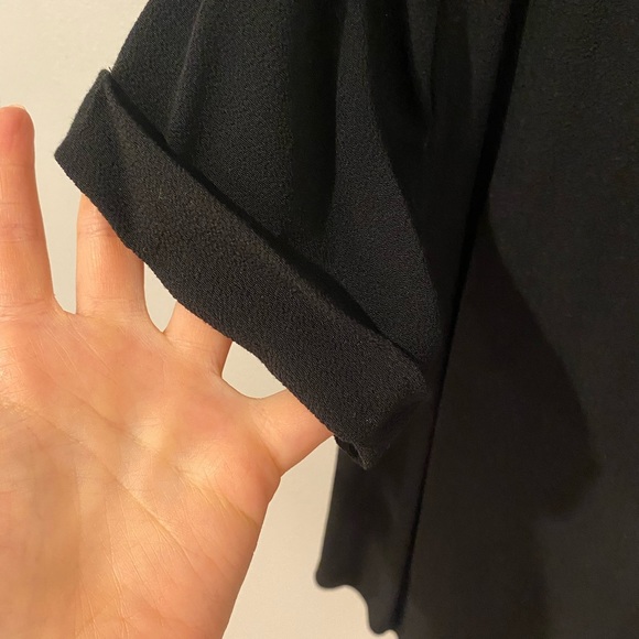 Maje black blouse with gold chain - Picture 4 of 5